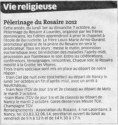 Est-Républicain du 22 juillet 2012