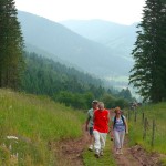 Dans la montée du col du Luschpach